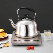1pc哨子烧水壶家用商用大容量茶壶烧水壶燃气灶电磁炉通用 - 彩色 - 查看 1
