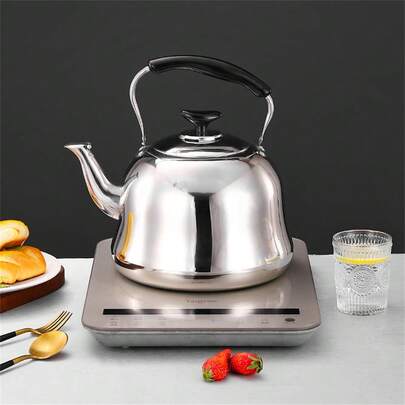 1pc Whistle, Kettle, Household And Commercial Large Capacity Teapot, Kettle, Gas Stove, Induction Cooker, Versatile