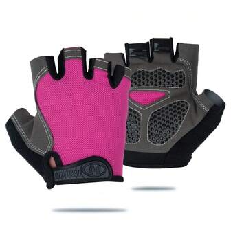 1 Pair Multi-Size Palm Anti-Slip Wear-Resistant Breathable Fitness Gloves