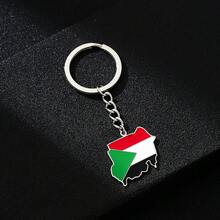 Republic 泪滴形吊坠钥匙扣，钛钢材质，适用于摩托车、汽车、背包、钥匙圈，时尚钥匙扣，适合送给朋友、万圣节、教师节、圣诞节礼物、包包挂饰、汽车配件或姐妹。 - 彩色 - 查看 3