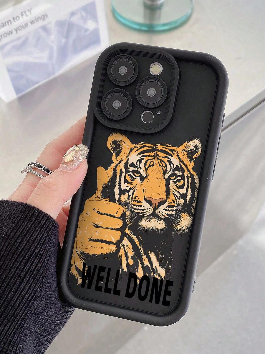 Minimalist Illustration Phone Case, Suitable As Birthday Or Holiday Gift For Friends, Family, Couples, Shockproof Protective Cover, Matte Soft Shell With Full Body Protection, Dust-Proof And Waterproof, Compatible With IPhone 16/15/14/13/12/11/Pro/ProMax/X/XR/XS/XSMax/7/8/PLUS And Models, Also Compatible With Oppo/Vivo/Infinix - Multicolor - View 1