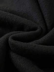 Hombre003 sudadera con capucha para hombres de manga larga con estampados modernos, ideal para las temporadas de otoño e invierno, una sudadera casual y abrigadaGorra sudadera negra con estampa de sonrisa con ojos X y detalles de material interior representados por un fuego en la esquina inferior derecha(Tallas corren pequeñas, pide una talla  grande.) - Negro - Ver 8