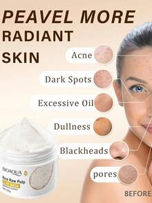 Kit de rutina facial de arroz y ácido hialurónico Bioaqua cuidado intensivo piel hidratante antioxidante antiedad restaurador limpieza completa belleza rutina avanzada cosméticos coreanos - Protector+Mascarilla - Ver 7