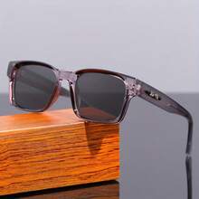 Square Frame Multi-Color High-End  Glasses, New Retro Square Frame Glasses, Unisex Daily Outdoor Party Decoration, Great Gift - Khối màu mai rùa - Xem 4