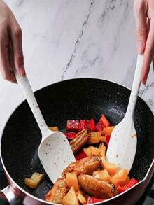 Bộ 6 món/1 cái thìa silicon, dụng cụ cạo dùng trong nhà bếp, dụng cụ cạo chịu nhiệt dùng trong nấu nướng và làm bánh, có thể rửa bằng máy rửa chén, lưỡi silicon nhà bếp, thìa silicon. - Nhiều màu - Xem 10