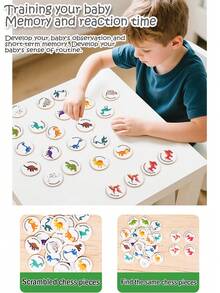 Children's Early Childhood Educational Memory Chess Toys. Dinosaur Matching Game Matching Toys. Focus Training Toys.