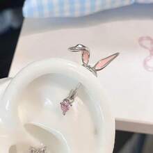 1pc Unique Ear Cuff Demon Stud Rabbit Ear Cartilage Earring