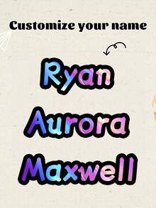 10Pcs Personalized Name Sticker-22 Styles,Custom Name Sticker,Waterproof Vinyl Sticker For Laptop Water Bottle Phone Case Cars Merchandise Decor Decal ,The Ideal Gifts For Teacher, Girl,Boy,Friends,Personalized Ornaments,Holiday Gifts,3 Sizes, Colorful, - Multicolor - View 38