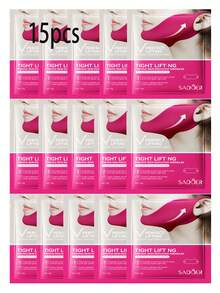 1/2/3/5/8/10/15/20pcs V-Shaped Face Lifting Gel Mask, Chin Lifting Tape, Skin Tightening Hydrogel Ear Hanging Mask - Multicolor - View 17