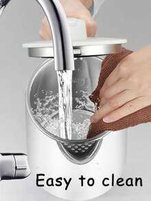 QLF-922 Hervidor De Agua Electrico, Hervidor Eléctrico Envuelto con Caño Incorporado de Doble Tetera Electrica Calentador De Agua Electrico Capa de Acero Inoxidable Grande de 2. 3L para Dormitorio - Multicolor - Ver 5