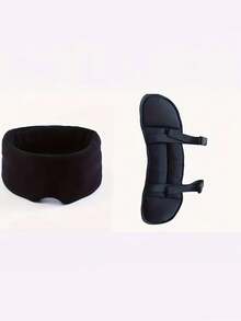 Adjustable Travel Head Support Strap, Airplane Neck Pillow Microbeads Neck Pillow Travel Head Support Neck Pillow, For Airplane Seat Headrest Strap - Comfortable Adjustable Travel Pillow, Travel Pillow And Eye Mask, Easy To Connect Headrest Support, Suitable For Airplane/Car/Train, Ergonomic Microbeads Travel Neck Pillow Travel Essentials Vacation Holiday Sleep Mask - Black - View 6
