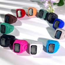 LED Finger Ring Counter, Elastic Ring Counter With Digital Display, Electronic Hand Tally Counter, Counting Ring Counter, Counting Clicker For Warehouse Inventory - Multicolor - View 9
