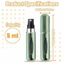 Mini Perfume Travel Refillable Atomizer, Travel Size Cologne Spray Bottles Empty, Portable Perfume Bottle Refillable For Traveling, Business And Outgoing(5ml, 10PCS) - Mặc định - Xem 2