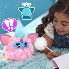 Hasbro Furby Cotton Candy, 15 Fashion Accessories, Interactive Plush Toys For 6 Year Old Girls & Boys & Up, Voice Activated Animatronic, Pink & Blue