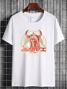 180g Pure Cotton Vintage 1990s Avirex Sha Hockey Squad Native Chief T Shirt Deadstock With Tags Stretched Summer Casual Slightly Designer Clothes Top For Everyday Wear Comfortable Fashion Streetwear Soft Unisex Stylish For Women Graphic Homme Print Round Neck Short Sleeve Breathable Versatile - trắng - Xem 3