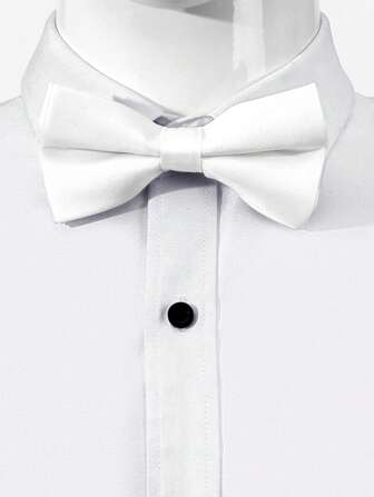 1 件男士基本款领结 3 色套装，正式商务高端场合婚礼配饰，复古简约设计，不起皱不变形，可调节扣，