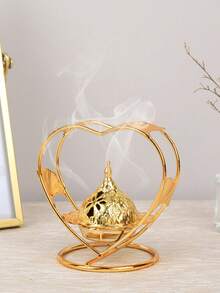 1 Piece/1 Set Of Nordic Metal Incense Burner And Aroma Diffuser. Rose Gold And Luxurious Incense Burner, Suitable For Weddings And Romantic Dinners, Home Decoration, Bedroom, Living Room (As A Centerpiece), Office, Yoga Place And Party To Create An Elegant Atmosphere. It Can Also Be Used For Tea Ceremony Decoration,