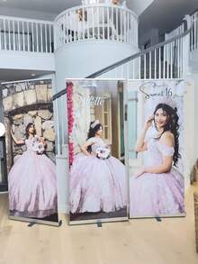 1/3件装 - 个性化婚礼照片文字海报，定制无框帆布毕业海报，婚礼欢迎海报，定制生日派对海报，婚礼欢迎牌模板，毕业欢迎海报，婚礼用品，婚礼装饰，多用途，送给他的理想礼物，茶室，家居，花园，办公室，情人节，母亲节，父亲节，毕业季，永恒的爱 - 彩色 - 查看 4