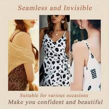 1/2/3 Pairs Sticky Bra Invisible Push-Up Breast Lift   Backless Nipple Covers Self Adhesive Strapless Mango-Shaped Bra Pasty Nipple Covers Pasties For Large Breast Breathable Nipple Covers - Da ren A1 - Xem 5