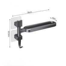 Toallero giratorio de instalación fácil/Organizador de accesorios de baño - Barra múltiple, montado en la pared para almacenamiento de toallas/zapatillas, decoración de baño, decoración de otoño, regreso a la escuela - Multicolor - Ver 12