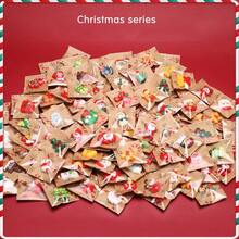 Magnesy na lodówkę z serii świątecznej (w tym magnesy), dekoracyjne magnesy świąteczne, indywidualnie pakowane magnesy na lodówkę z motywem świątecznym, dekoracyjne ozdoby świąteczne, odpowiednie na małe prezenty świąteczne dla rodziny, przyjaciół i kolegów z klasy.