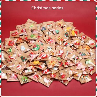 Ímãs de geladeira da série Natal (incluindo ímãs), ímãs decorativos de Natal, ímãs de geladeira de Natal embalados individualmente, enfeites decorativos de Natal, adequados para pequenos presentes de Natal para familiares, amigos e colegas de classe.