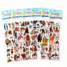 3 szt. "Kolorowy zestaw naklejek ze zwierzętami – świetna zabawa i styl – idealne do estetycznego scrapbookingu, ozdabiania doniczek, prowadzenia dziennika i wyrażania siebie, dekoracja organizera na biurko, kreatywny relaks"