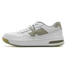 Under Armour Court 96 Suede Cushioned Low-Top Women Casual Commuting Skateboard Shoes 3028766-102 - White/Green - View 1