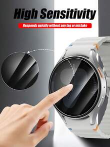 2 miếng kính cường lực bảo vệ màn hình tương thích với Samsung Galaxy Watch5 Pro 45mm/Watch4 Watch6 Classic, Galaxy Watch4 5 Pro 6 Classic 40mm 44mm 43mm 47mm, chống trầy xước, chống nhìn trộm, che phủ toàn diện, độ cứng 9H, độ nhạy cao, tương thích với tất cả các loại ốp lưng bảo vệ, chống thấm nước, chống vân tay, bảo vệ màn hình thiết yếu, sử dụng hàng ngày, văn phòng, gia đình, miếng dán bảo vệ màn hình đồng hồ, ốp lưng đồng hồ, phụ kiện đồng hồ, chống sốc, chống rơi, chống trầy xước - màu đen - Xem 3