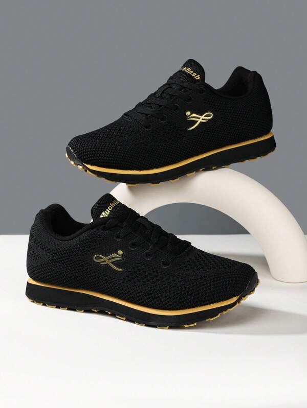 Teenagers/Youth Unisex Fashion Patchwork Casual Shoes, Classic Retro Sneakers, Lightweight Breathable Running Shoes, Comfortable Non-Slip Athletic Trainers, Students White/Black Shoes