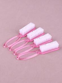 4 piezas de brochas de limpieza para arte de uñas, de mango largo y multifuncionales - Multicolor - Ver 14