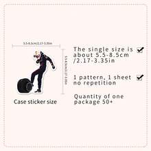 50pcs Cartoon Extreme Sports Racing Competition Sports Event Decorative Stickers For Cups, Scrapbooking, DIY - Multicolor - View 3