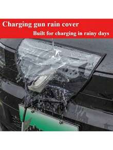 1/2 piezas Cubierta impermeable para pistola de carga de vehículo eléctrico, estuche protector a prueba de polvo para puerto de carga, adecuado para varios modelos de pistolas de carga, accesorio de equipo de carga de automóvil duradero e impermeable