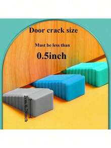 多色彩虹创意挡风条（门挡），磨砂塑料表面楔子，门挡，防撞门挡，家居装饰，墙壁保护，塑料磨砂门楔，门挡，防风门挡，防夹防撞门挡，适用于所有家庭，完美的乔迁礼物，确保家居，适用于家庭和办公室 - 彩色 - 查看 13