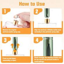 Mini Perfume Travel Refillable Atomizer, Travel Size Cologne Spray Bottles Empty, Portable Perfume Bottle Refillable For Traveling, Business And Outgoing(5ml, 10PCS) - Mặc định - Xem 5