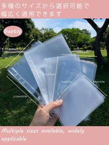 3 piezas de bolsas transparentes versátiles para carpetas de anillas en tamaños A5, A6, A7 - Bolsas de documentos transparentes y esmeriladas perfectas para almacenar pegatinas, accesorios sueltos, recibos y efectivo - Material de PVC duradero que garantiza alta transparencia y larga duración - Diseño innovador sin lengüeta que maximiza el espacio de almacenamiento - Ideal para la escuela, la organización del hogar, la papelería y los suministros de regreso a la escuela - Organizador de documentos esencial para cada estudiante y oficina en el hogar