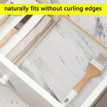 1 Roll EVA Drawer Liners Waterproof Kitchen Shelf Liner Non-Adhesive Refrigerator Liners Waterproof Fridge Mats With Strong Durable Kitchen Cabinets Mat For Drawers