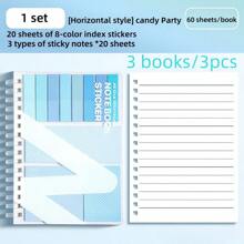 Imágenes de documentos Cuaderno con hojas, notas extendidas, múltiples combinaciones y funciones, adecuado para estudiantes, adhesivo resistente, muy conocido en Internet, hojas sueltas Cuaderno de expansión Notas adhesivas, para útiles escolares, de vuelta a la escuela