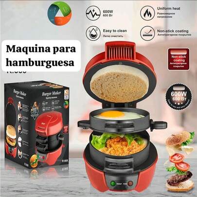 MAQUINA PARA PREPARAR HAMBURGUESAS Y SANDWICH , MAQUINA PARA DESAYUNOS