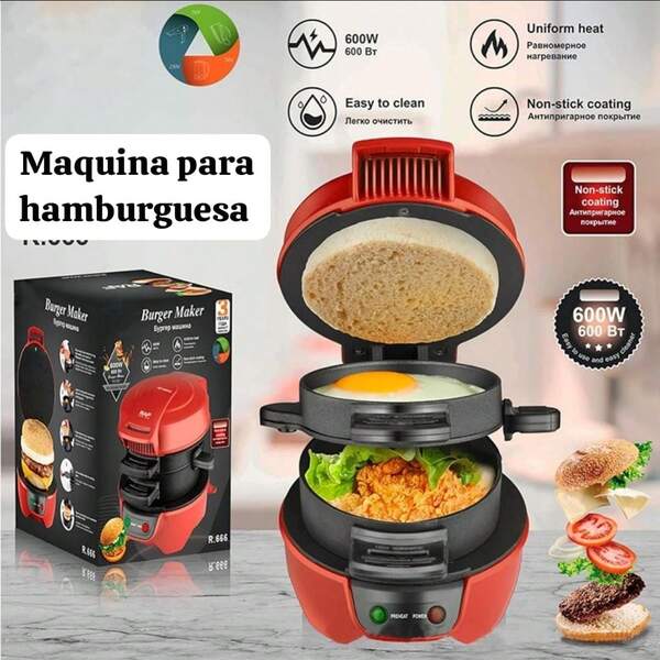 MAQUINA PARA PREPARAR HAMBURGUESAS Y SANDWICH , MAQUINA PARA DESAYUNOS