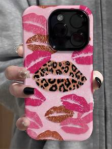 A Stylish Phone Case. Does Not Include A Lanyard Or Stand. Pink. Leopard Print/Lip Print Two-In-One Matte Texture Phone Case. Suitable For: Compatible With 17, 17 Air, 17 Pro, 17 Pro Max, 16, 15, 14, 13, 12, 11, Pro Max, Plus, AsGoodAs, Galaxy S21/22/23/24/25 Ultra/FE+, Note 20 Ultra, A71/56/55/54/53/52/36/34/26/25/23/16/15/14/13/06 - 彩色 - 查看 4