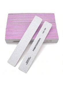 20Pcs Rectangle Nail Files 100/180Double Sided Emery Board Washable Emery Boards Reusable Nail Buffers Manicure Tools For Natural Nails Acrylic Nails Home And Salon Use,Nail Supplies,Nail Tools,Nail Art Tools,Back To School,Nails,Nail Tools For Press On Nails - Dusty Purple - View 3