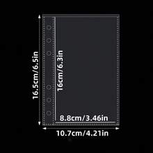 A6、A7、M5透明彩色星形螺旋笔记本套装，简约六孔活页夹笔记本封面贴纸，活页夹贴纸，学校用品必备 - 彩色 - 查看 11