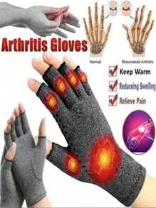 1 Pair Rehabilitation Gloves, Anti-Slip Breathable Healthcare Fingerless Gloves, Pressure Rehabilitation Training Gloves, Sports Gloves Arm Warmers Autumn Fall Fashion