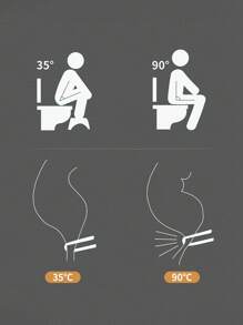 1pc Portable Folding Bathroom Step Stool, Adult Toilet Stool To Improve Sitting Posture, Slip-Resistant Sturdy Plastic Foot Stool For Toilet Training And Daily Height Increase - Multicolor - View 13