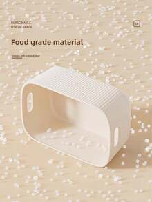 1 pieza/2 piezas/3 piezas Caja de almacenamiento de escritorio de color crema, organizador de cosméticos, artículos varios, bocadillos, juguetes, cesta de almacenamiento rectangular, caja de almacenamiento, caja de almacenamiento para mujeres, organizador de almacenamiento, artículos de viaje, accesorios de vuelta al colegio, almacenamiento para dormitorio