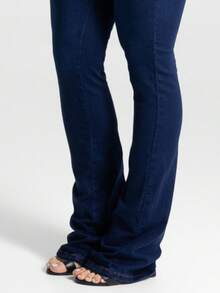 Women Jeans - 中等水洗藍 - 查看 6