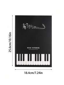 1/3/5 Simple Five-Line Staff Piano Music Notebook, Music Notebook Suitable For Piano, Guitar, Saxophone, And Other Instrument Practice And Music Class Assignments. - Multicolor - View 8