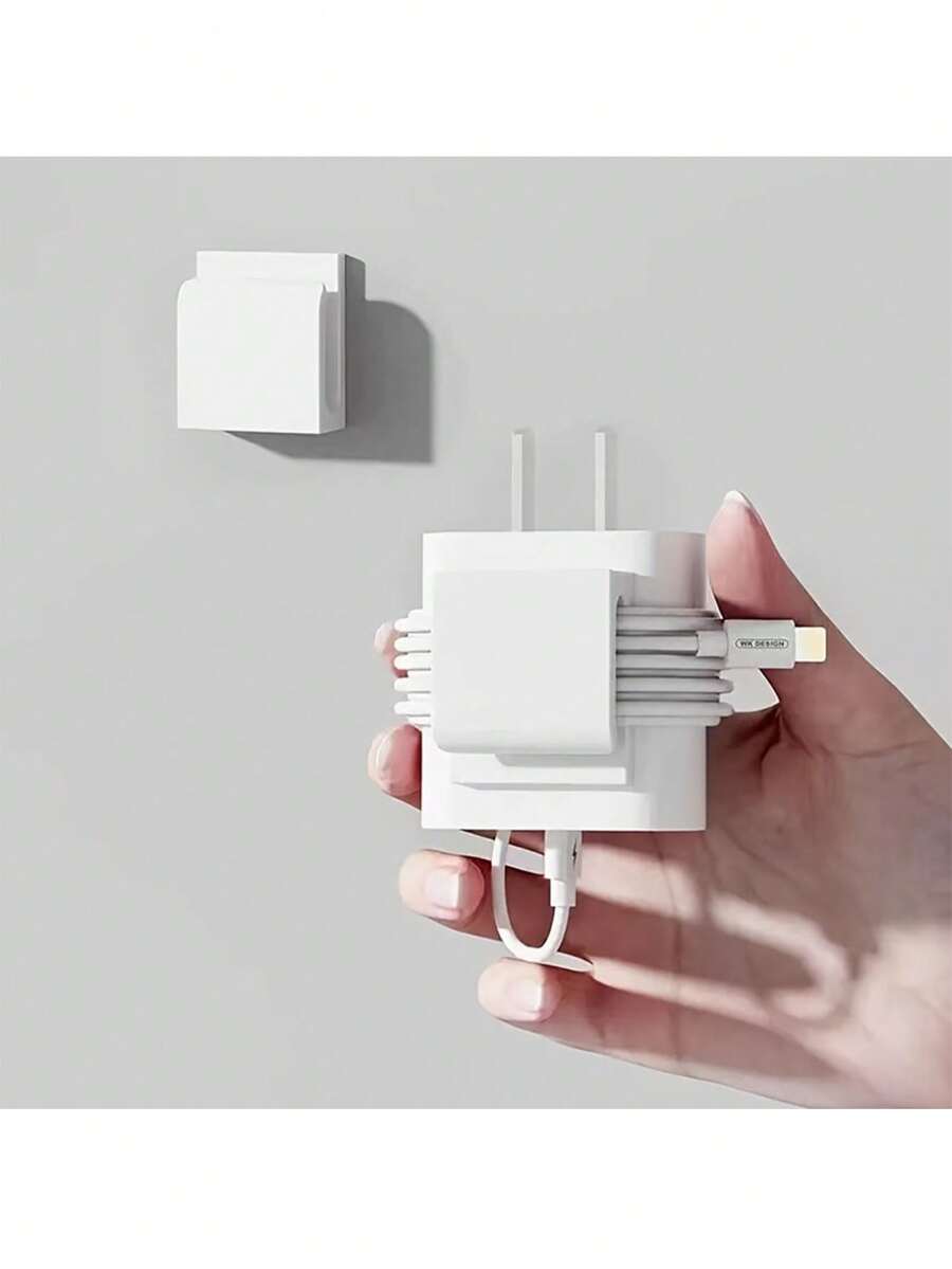 1/5pcs Charging Organizer Holder, Desktop Phone Charging Cable Clip, Cable Clamp, Plug Hook, Multi-Function Anti-Lost Device