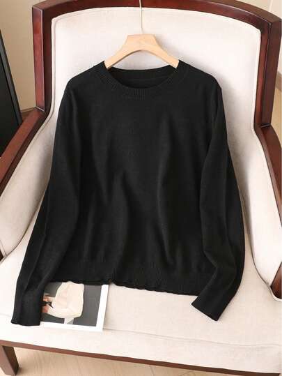 GIGOGOU Women's Thin Warm Casual Sweater Top, Soft & Comfortable, Minimalist & Fashionable, Autumn Clothing